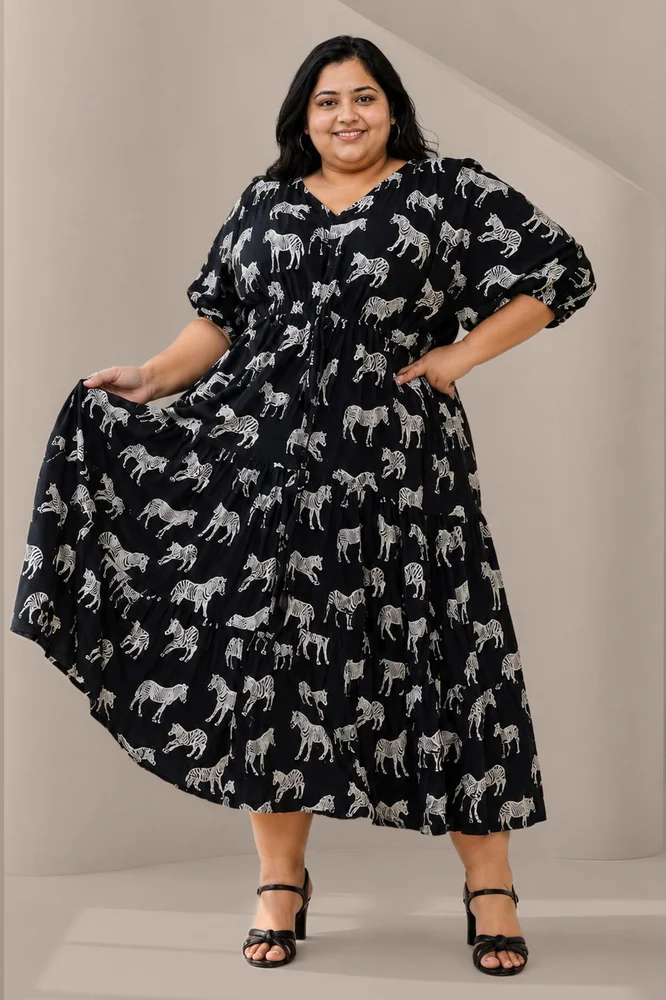 BOHO MIDI (Black & White)