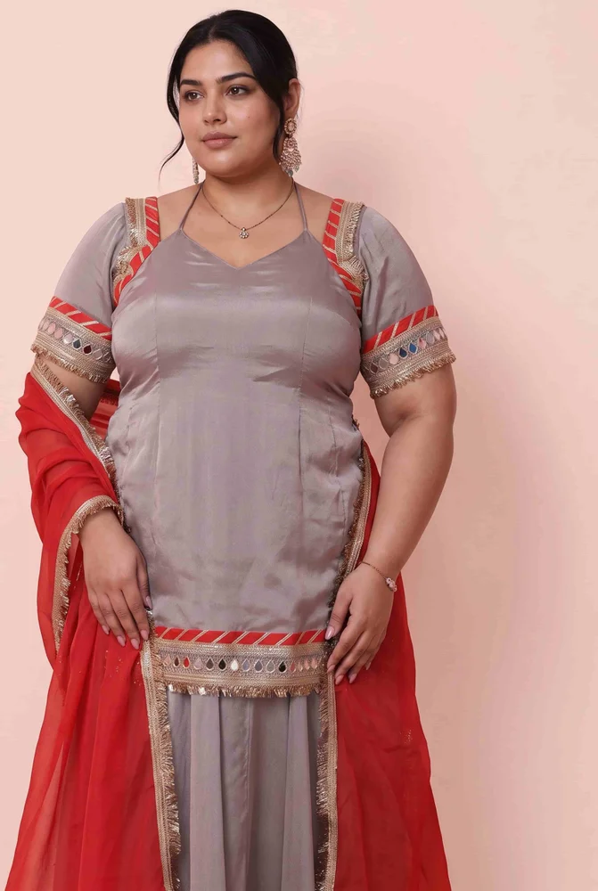 Surbhi Aaina Chinon Lehanga Set 3