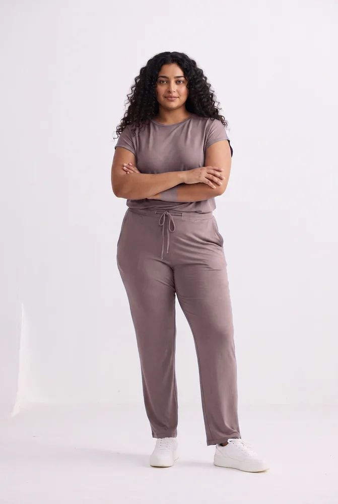 Relaxed Tee Set in Dusty Rose 6