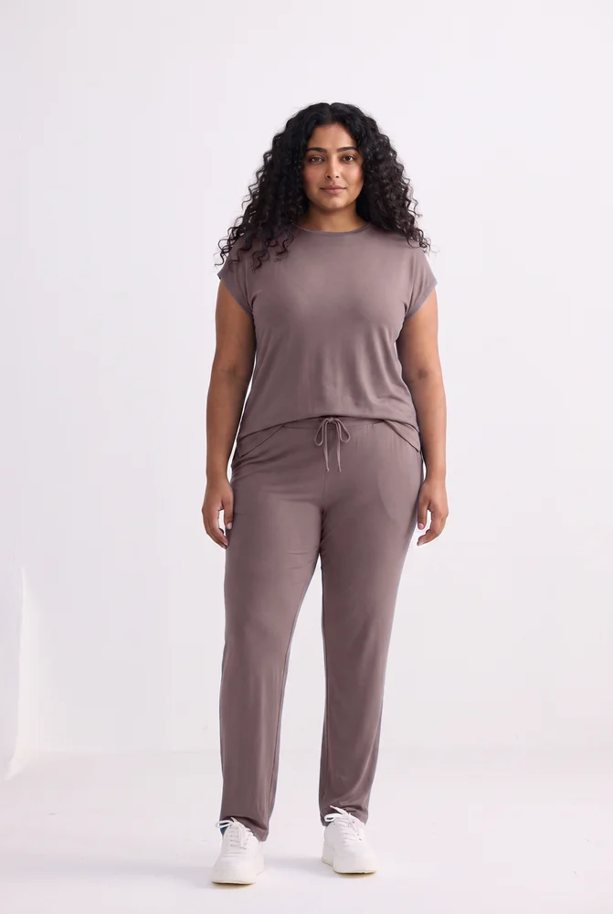 Relaxed Tee Set in Dusty Rose 8