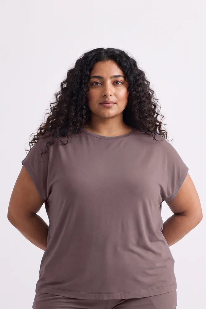 Relaxed Tee Set in Dusty Rose 3