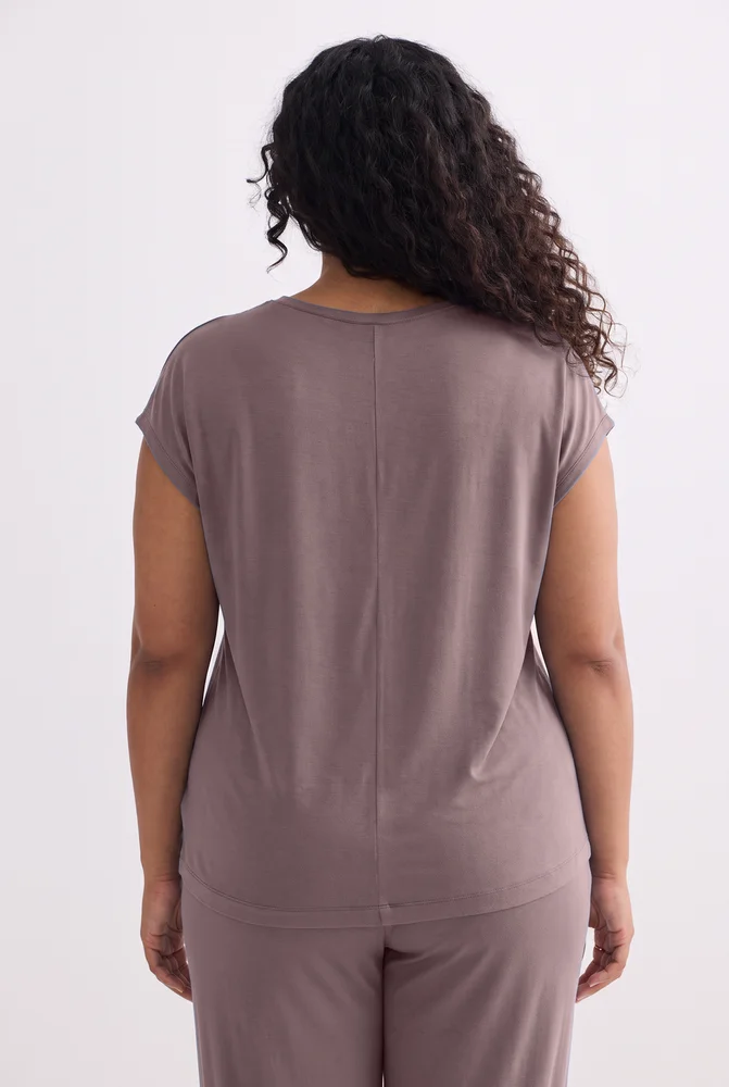 Relaxed Tee Set in Dusty Rose 4