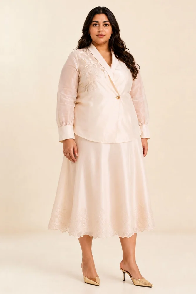 Murphy - Broach Wrap Top & Duchess Skirt 7