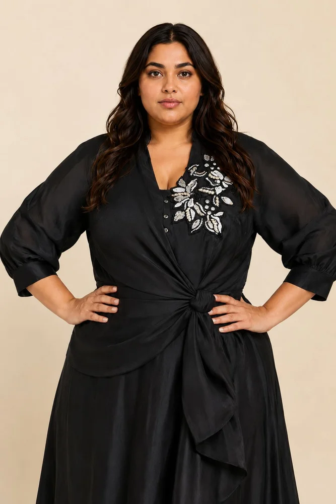 Louisa - Moonlit Broach Midi Dress 4