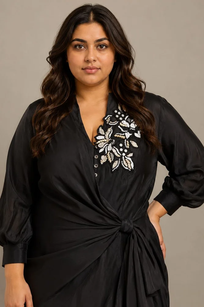 Louisa - Moonlit Broach Midi Dress 3