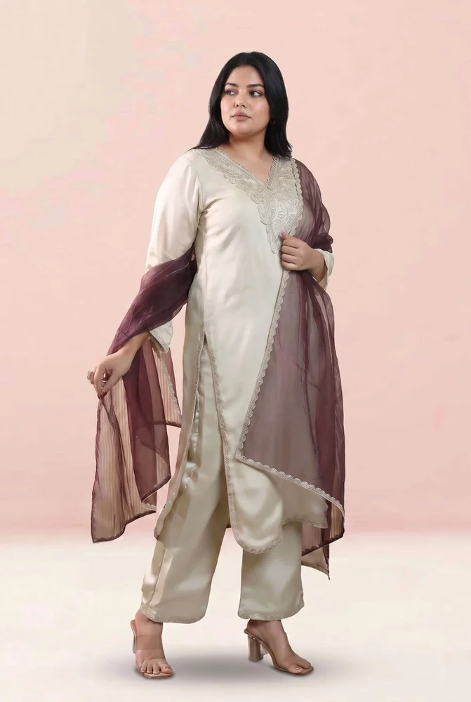 Hita satin kurta set