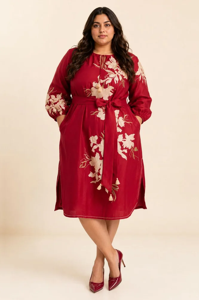 Sarla - Apple Hem Midi Dress