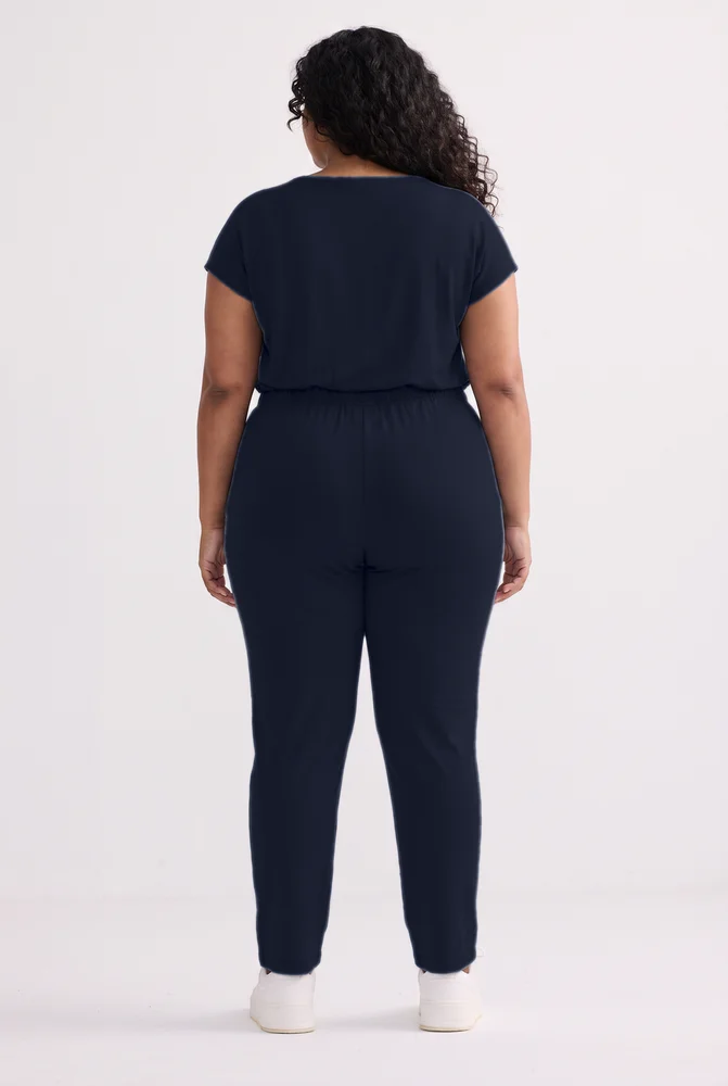 Wide Leg Pant in Navy 3