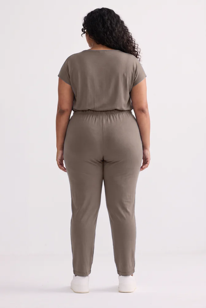 Wide Leg Pant in  Earth Grey 2
