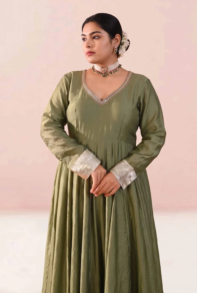 Prisha chanderi anarkali set 4