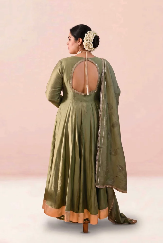 Prisha chanderi anarkali set 5