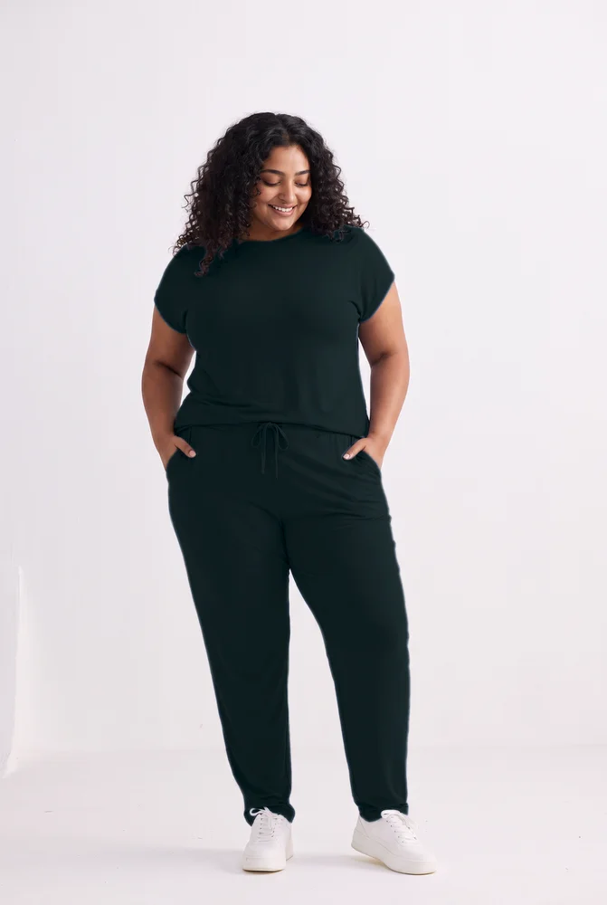Wide Leg Pant in Teal 2