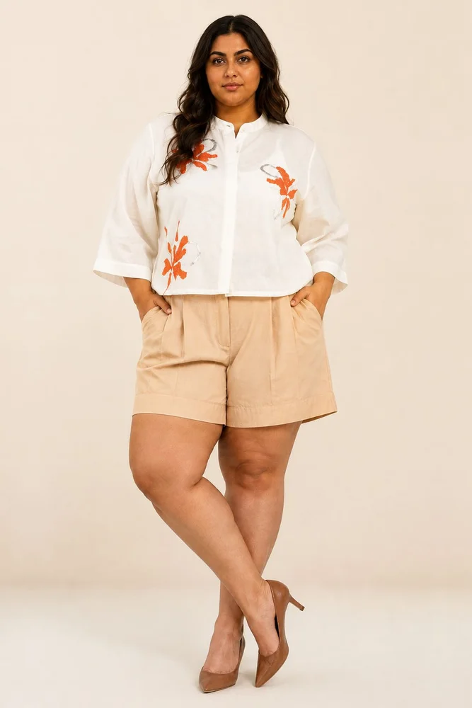 Ivory Zola - Raglan Sleeve Crop Top