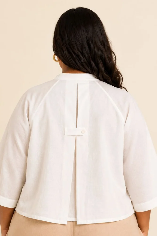 Ivory Zola - Raglan Sleeve Crop Top 3