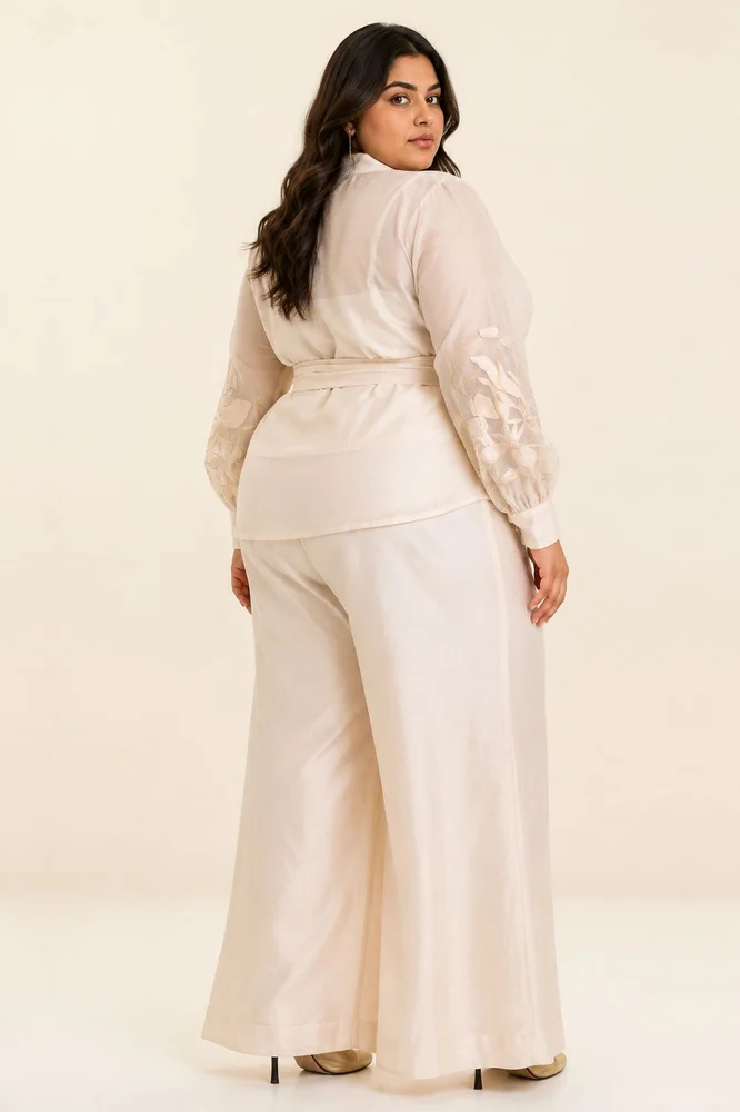 Reva - Blazer Wrap Top & Wide-Leg Pant 2