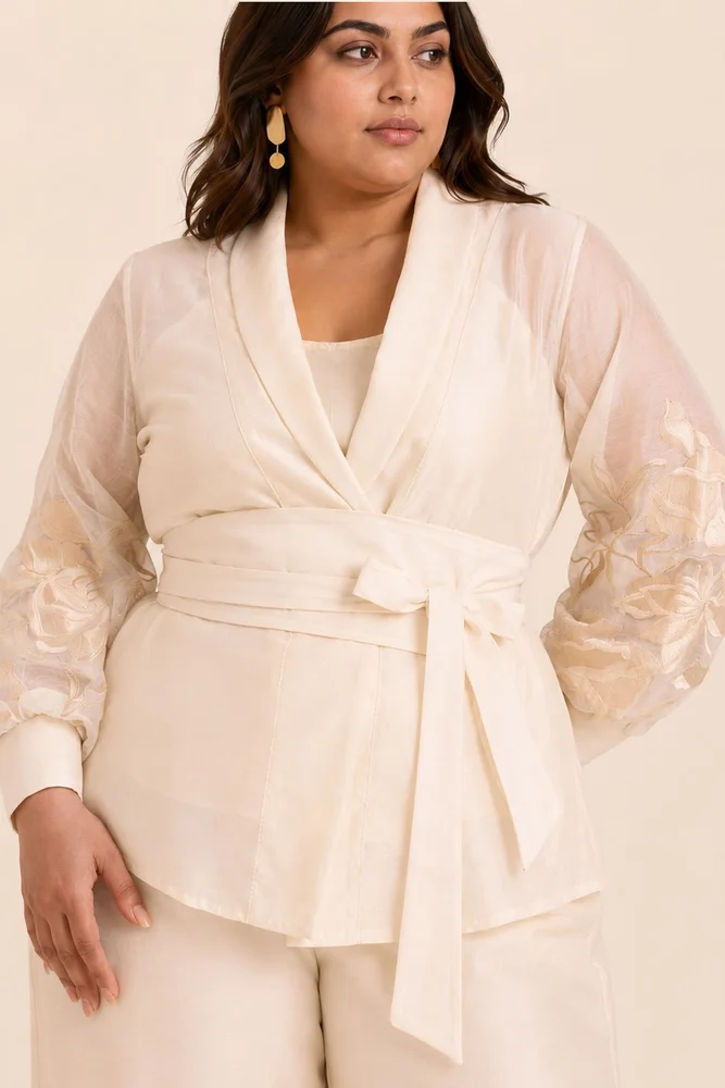 Reva - Blazer Wrap Top & Wide-Leg Pant 5