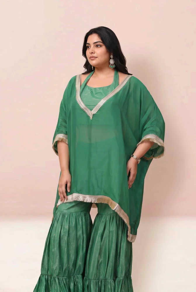 Anushka Organza Lurex Kaftan Set 3