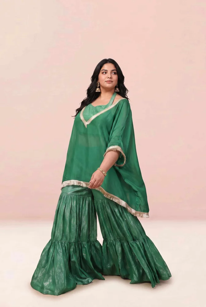 Anushka Organza Lurex Kaftan Set 4