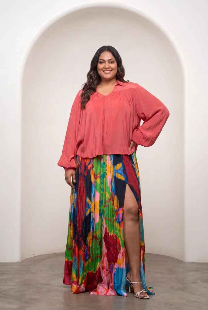 Sena Gathered Top & Skirt