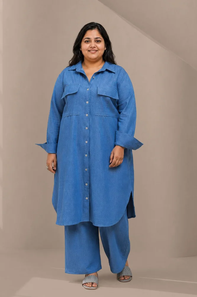 HAILEY Medium Blue Denim Co-Ord Set 3