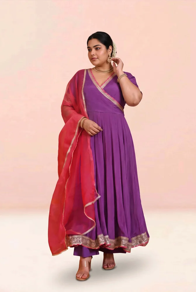Dhriti chinon anarkali set