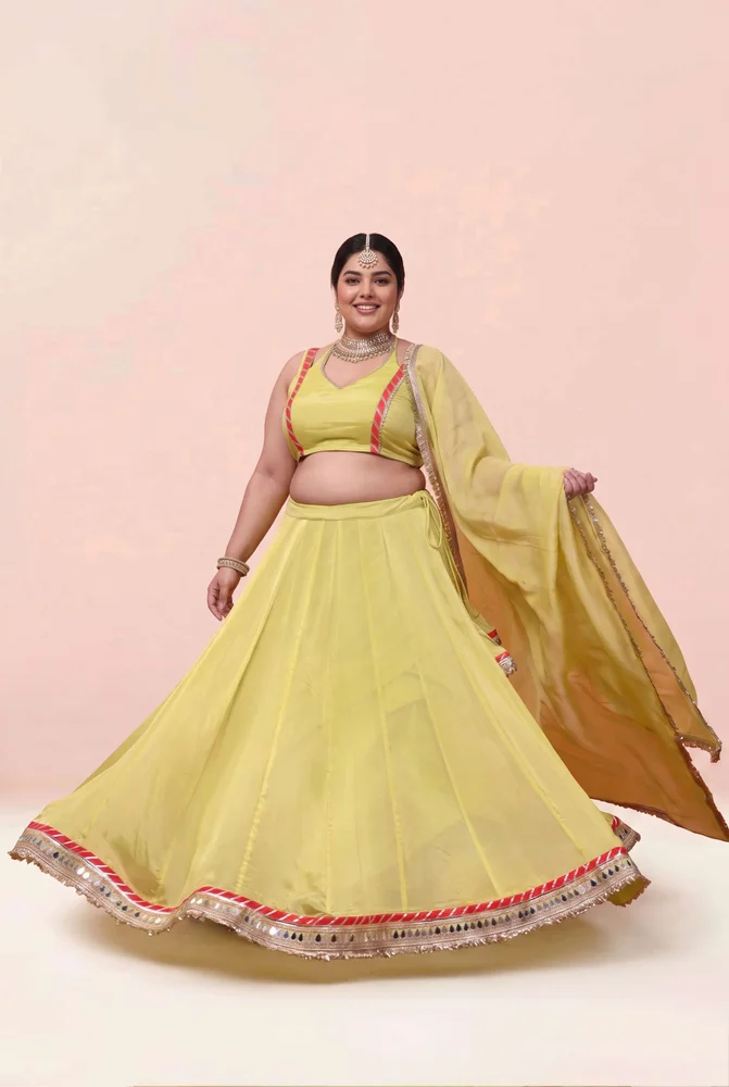 Aakriti Aaina Chinon Lehanga Set 3