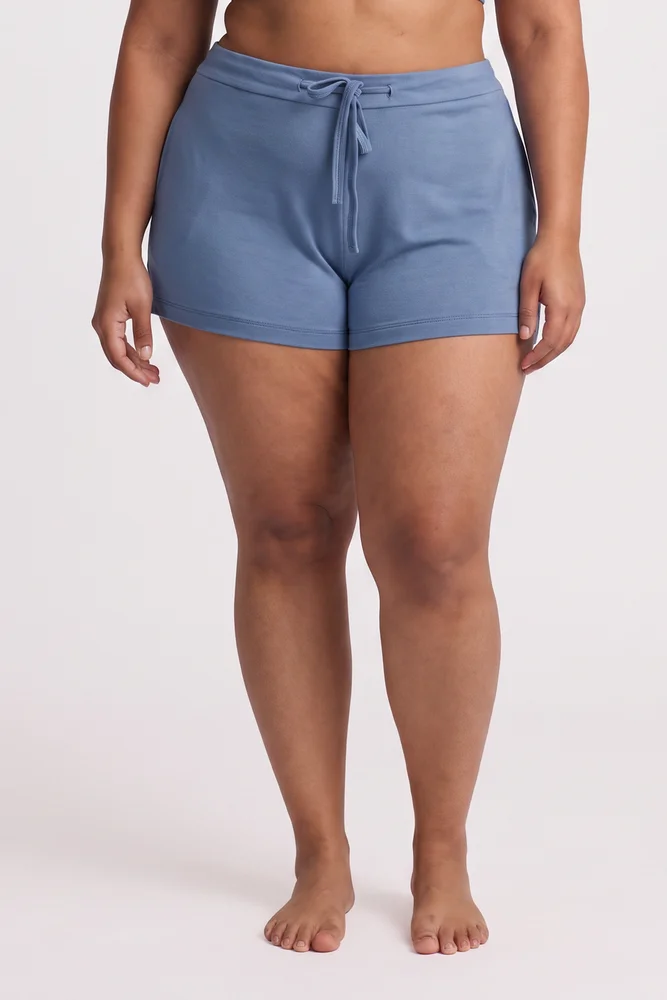 Essential Short Sleeve Tee Set in Blue 4