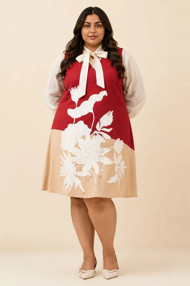 Madder Melody - Neck Tie Shirt + Short Dress