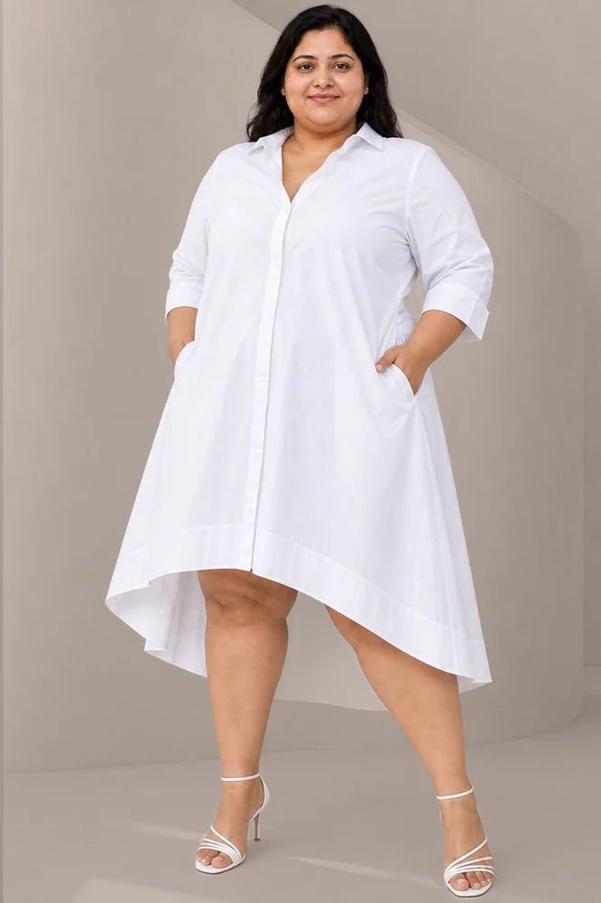 MELODY White Shirt Dress 3