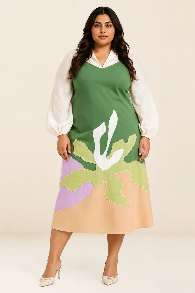 Pine Green Yana - Blouson + Slip Dress