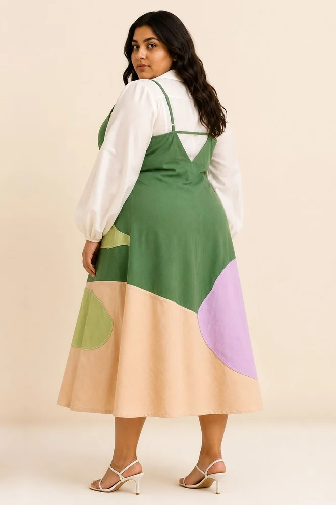 Pine Green Yana - Blouson + Slip Dress 6