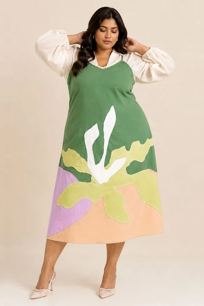 Pine Green Yana - Blouson + Slip Dress 4