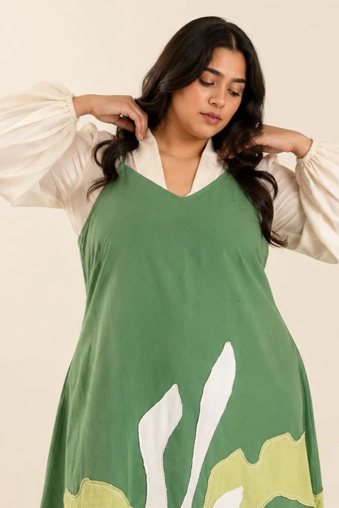 Pine Green Yana - Blouson + Slip Dress 3