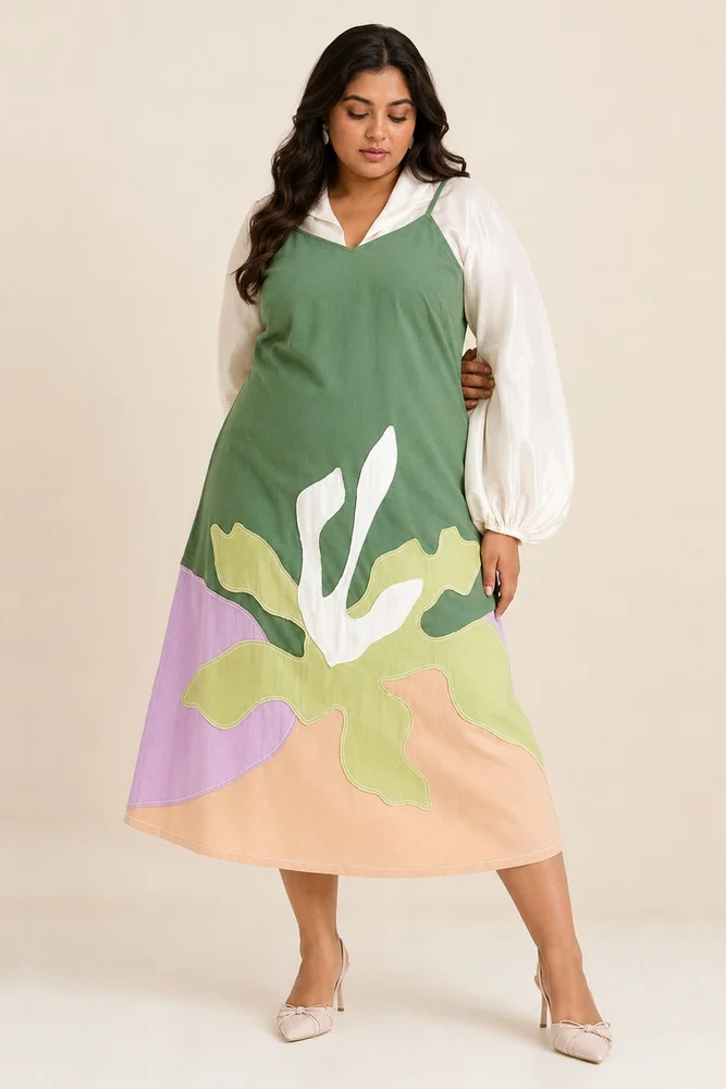 Pine Green Yana - Blouson + Slip Dress 5