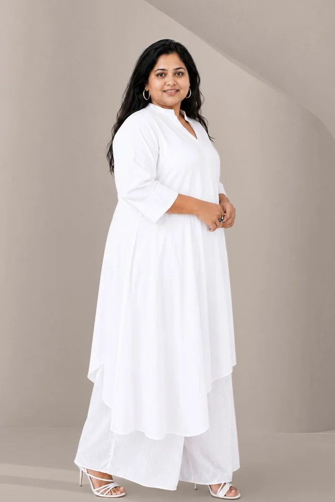 Adaara asymmetrical hem kurta Co- Ord set 2