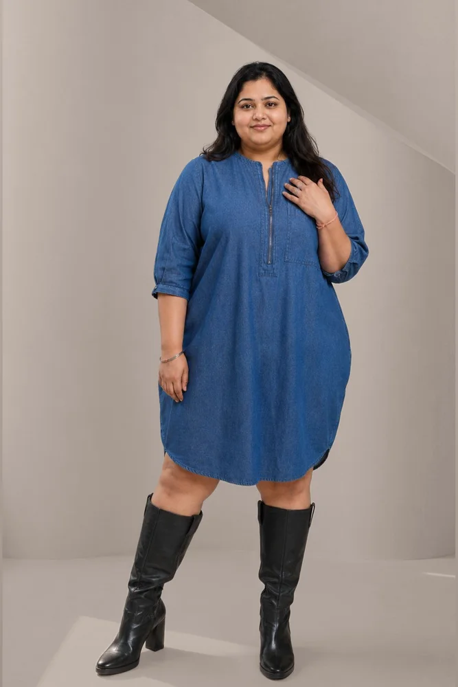 MONACO Dark Denim Dress 2