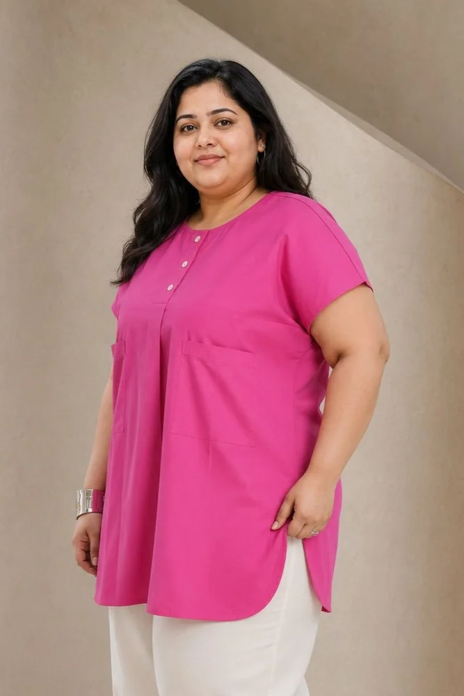 NIA TOP WITH VEDA PANTS (Pink & White) 5