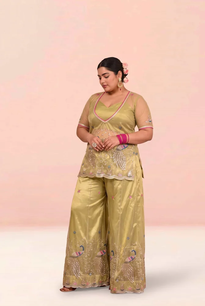 Farzana Embroidered Garara Set 4