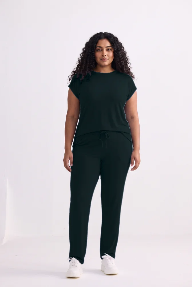 Relaxed Tee Set in Teal 2