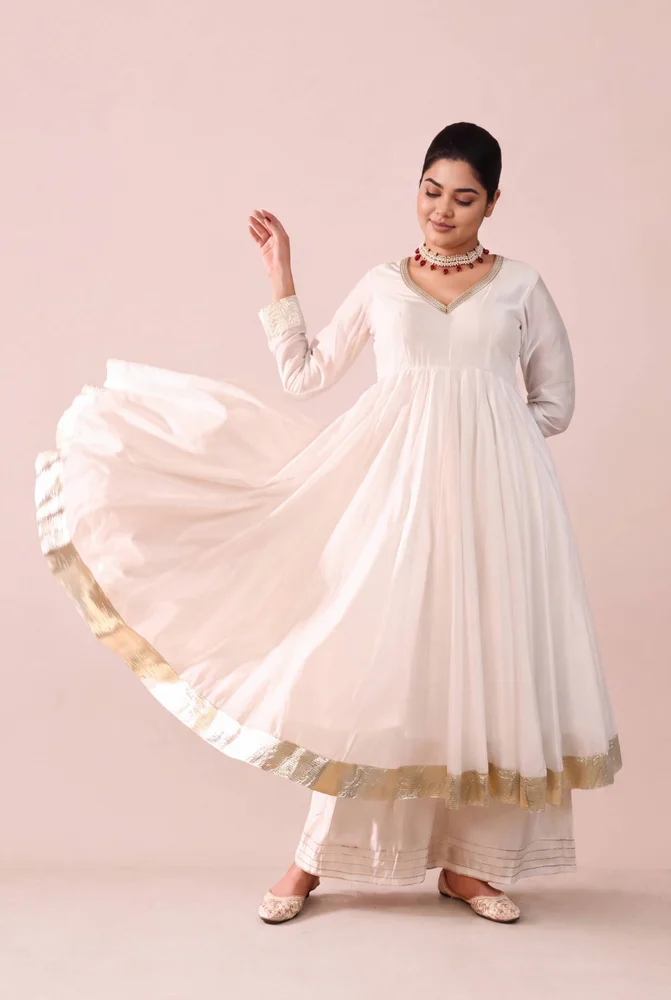 Warisha chanderi anarkali set 2