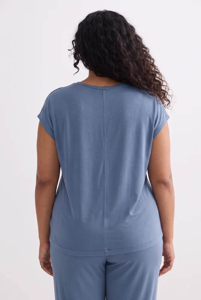Relaxed Tee in Blue 2