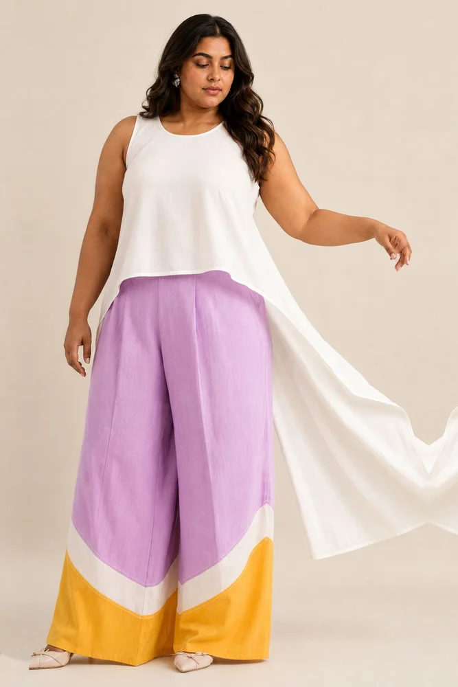 Rabi & Troop - Wave Hem Pants
