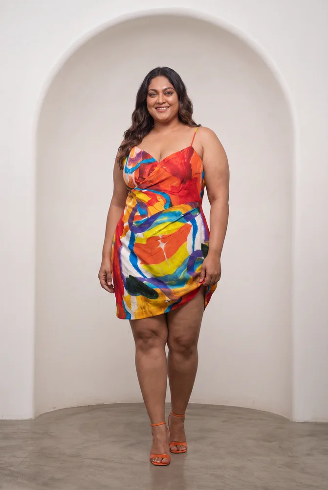 Ruel Draped Mini Dress