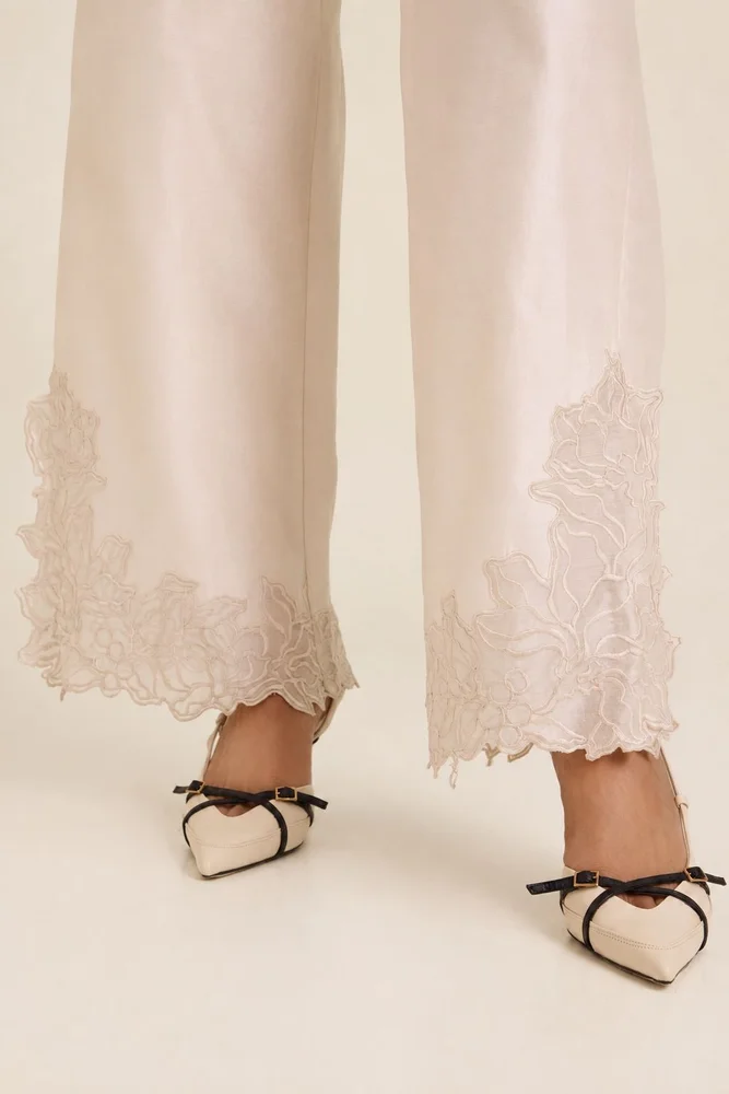 Farah - Tendril Wrap Blazer & Cutwork Pants 4