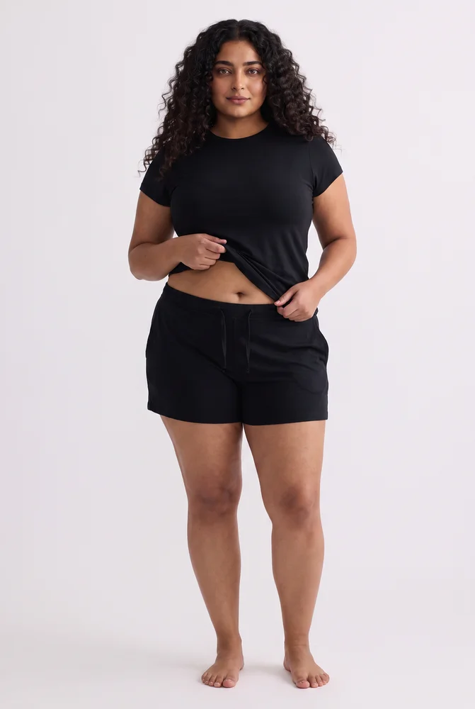 Essential Short Sleeve Tee Set in Black 9