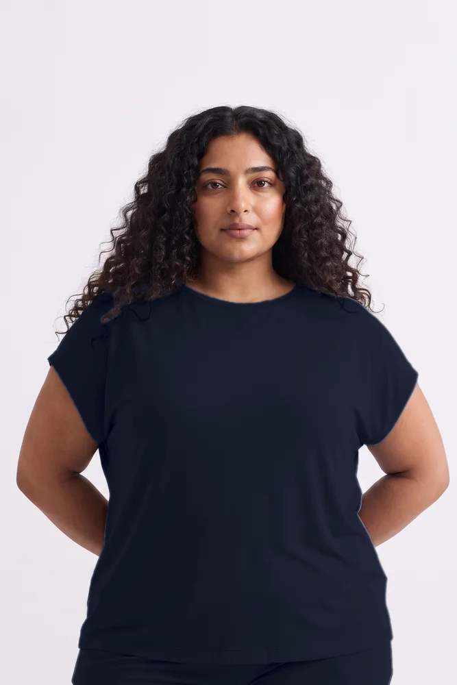 Relaxed Tee Set In Navy 7