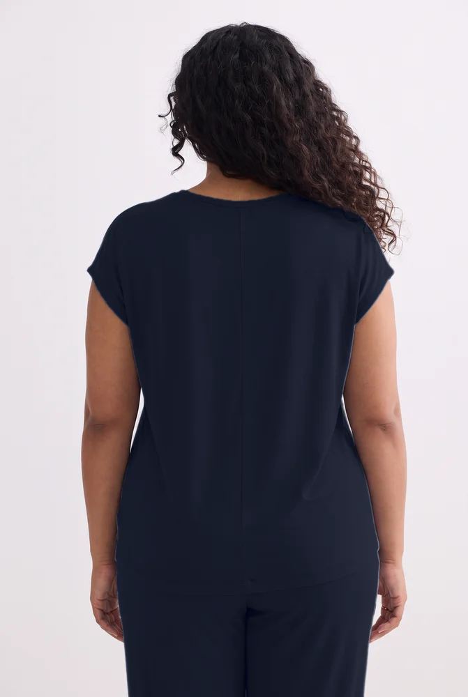 Relaxed Tee Set In Navy 6