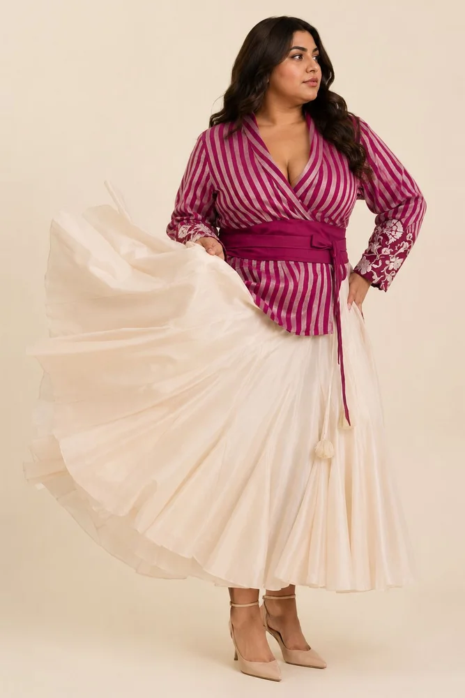 Pallava - Monarch Blazer + Circular Skirt 2