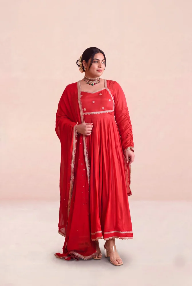 Aadhya chinon anarkali set