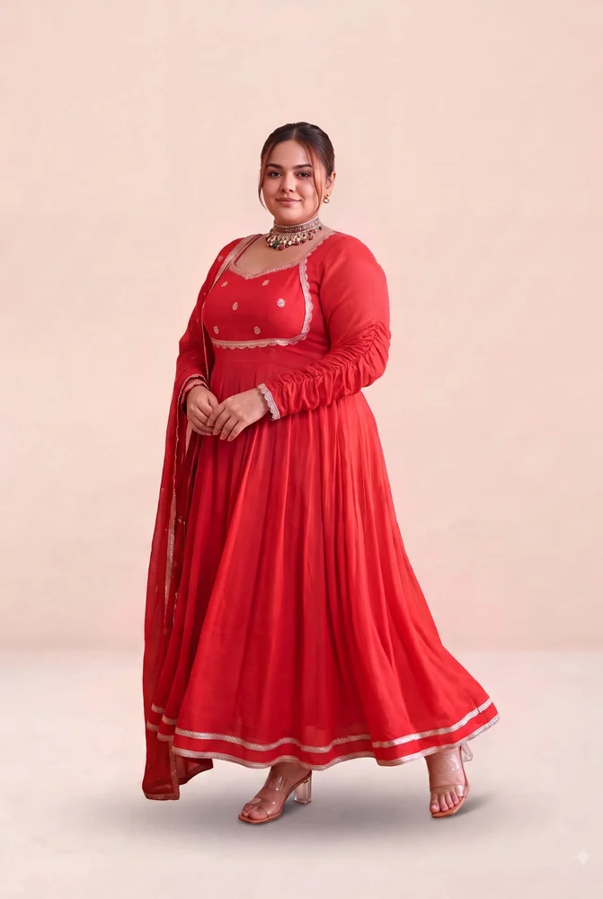 Aadhya chinon anarkali set 2